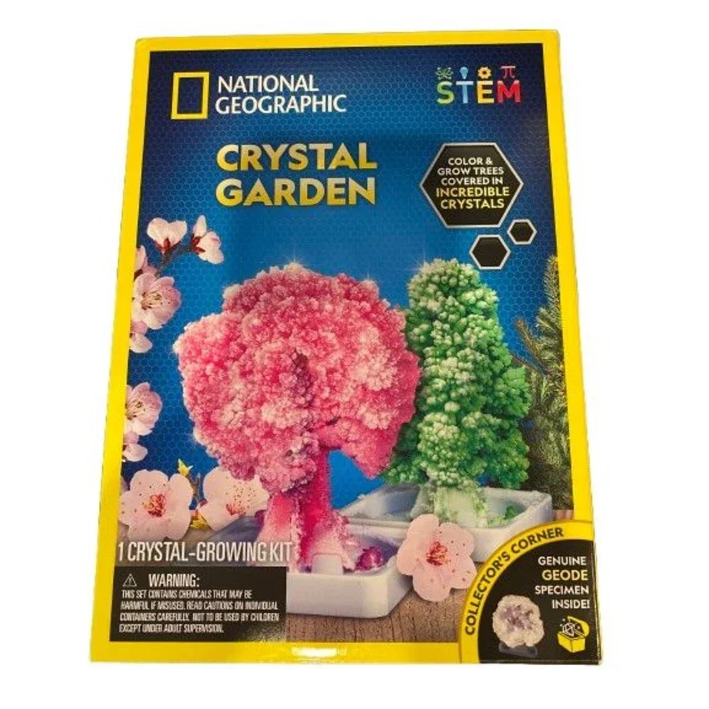 NEW  - National Geographic - STEM - Crystal Garden Crystal Growing Kit NEW